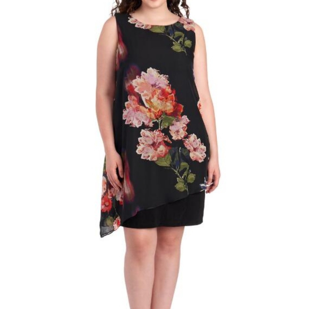 SL FASHIONS NEW YORK Women's Plus Size DRESS